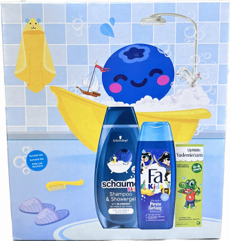 Fa Kids drkov kazeta ampon 250 ml + Fa sprchov gel kids 250 ml + Vadenecum zubn pasta 50 ml