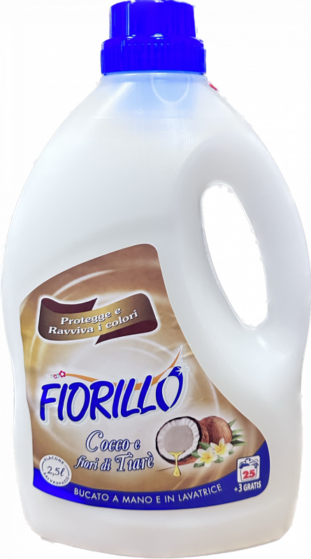 Fiorillo prací gel s vůní kokosu 2,5 litru na barevné i bílé prádlo