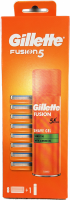 Gillette fusion 8 nhradnch bit+ fusion gel 200 ml