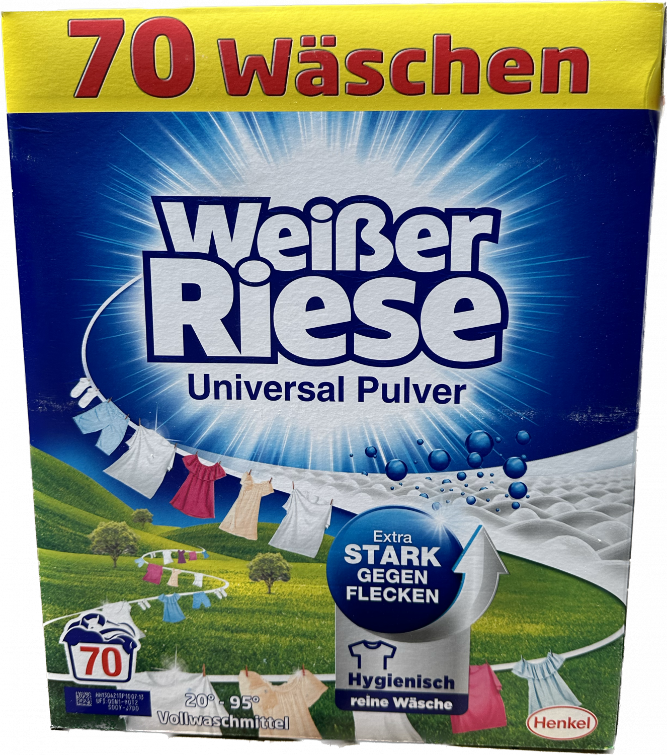 Weisser riese prášek univerzální 70 pracích dáveki 3,85kg dovoz Německo :  Drogerie, parfémy, BIO produkty | 