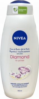 Nivea sprchov gel750ml care & diamond