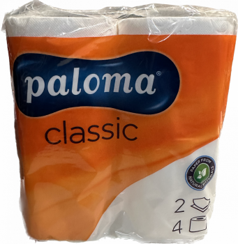 Toaletn papr  4ks Paloma classic 2-vrstv bl