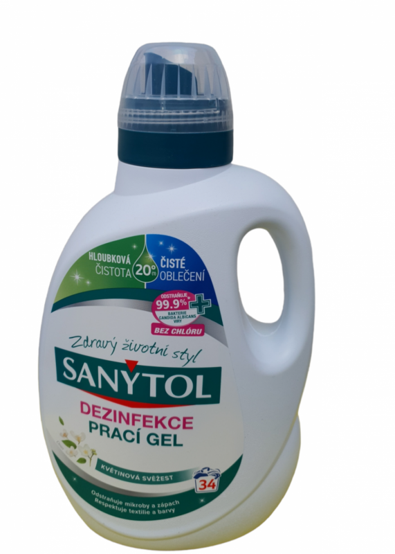 Sanytol dezinfekce prací gel s vůní květů 1,7 l 34 PD