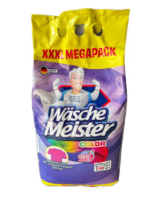 Waschemeister prášek 10,5kg 140 pracích dávek color