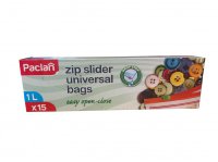 S��ky do mraz�ku paclan se zipem 1l 15ks - znovupou�iteln�