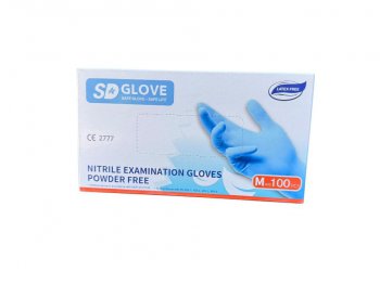 Rukavice nitril glove 8M modr nepudrovan 100ks