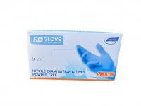 Rukavice nitril glove 7s modr nepudrovan 100ks